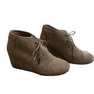 Toms wedge ankle boots